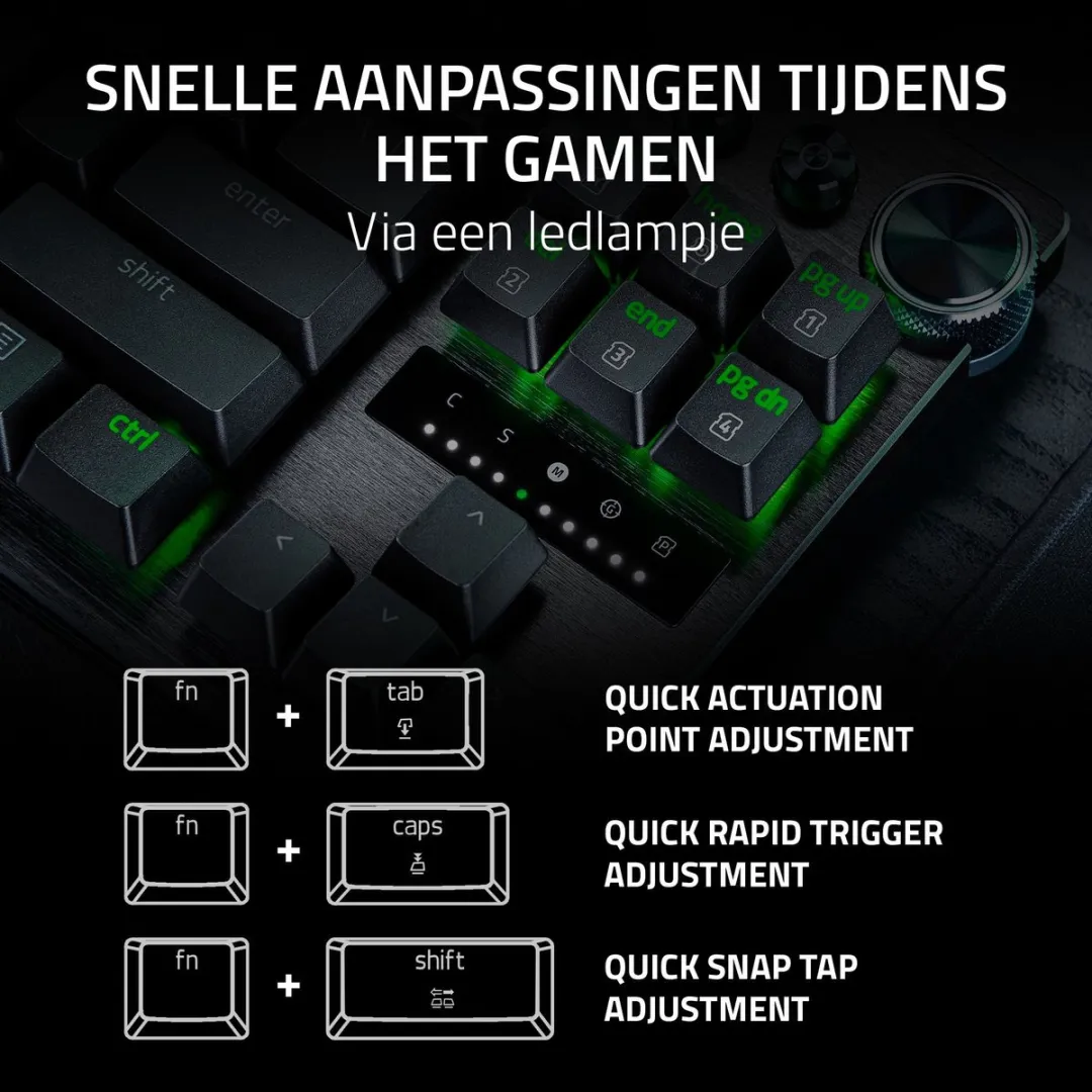 Razer Huntsman V3 Pro RZ03-05530100-R3M1 Gaming Toetsenbord - 8KHz - Zwart