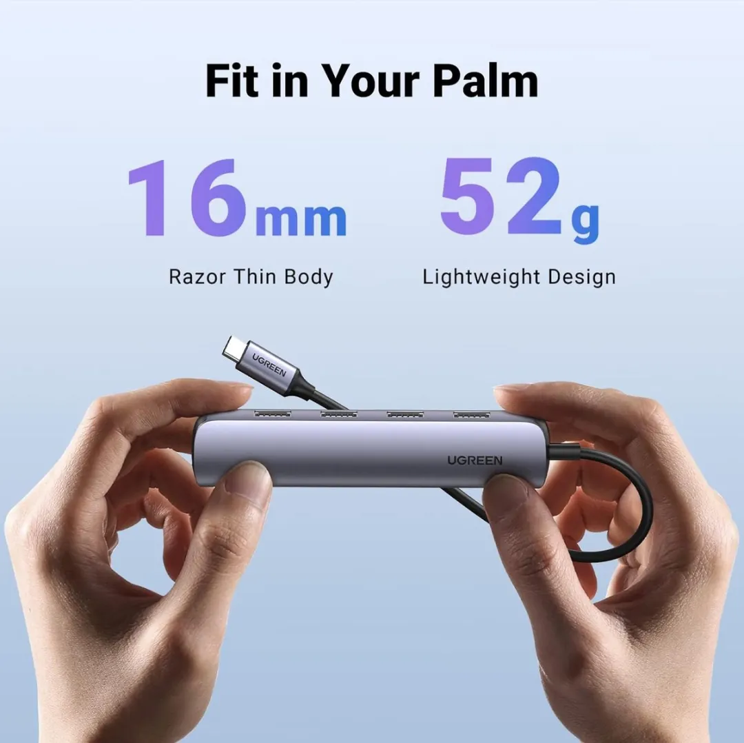 UGREEN USB-C Hub B08HYZXDGW - HDMI 1x USB-A - Zilver/Donkergrijs