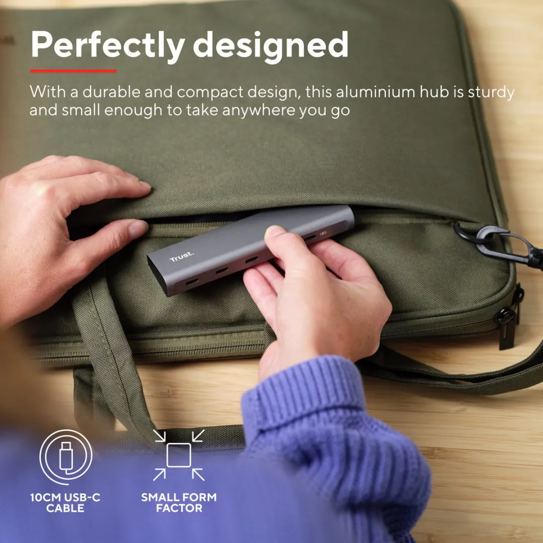 Trust 25136 USB C Hub 5 Poorten - Aluminium