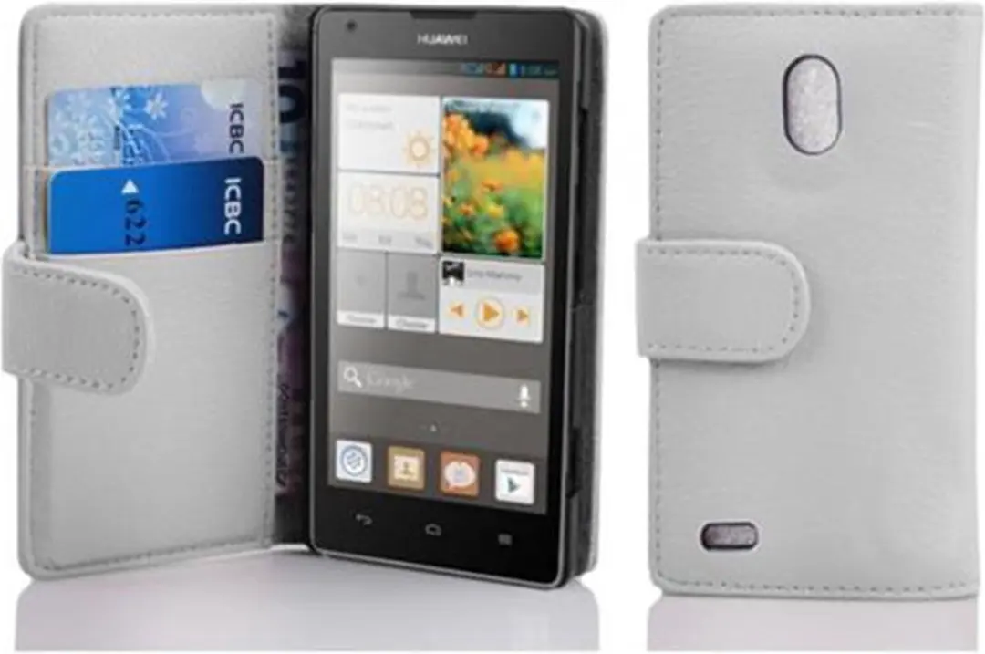 Cadorabo Hoesje geschikt voor Huawei ASCEND G700 in MAGNESIUM WIT