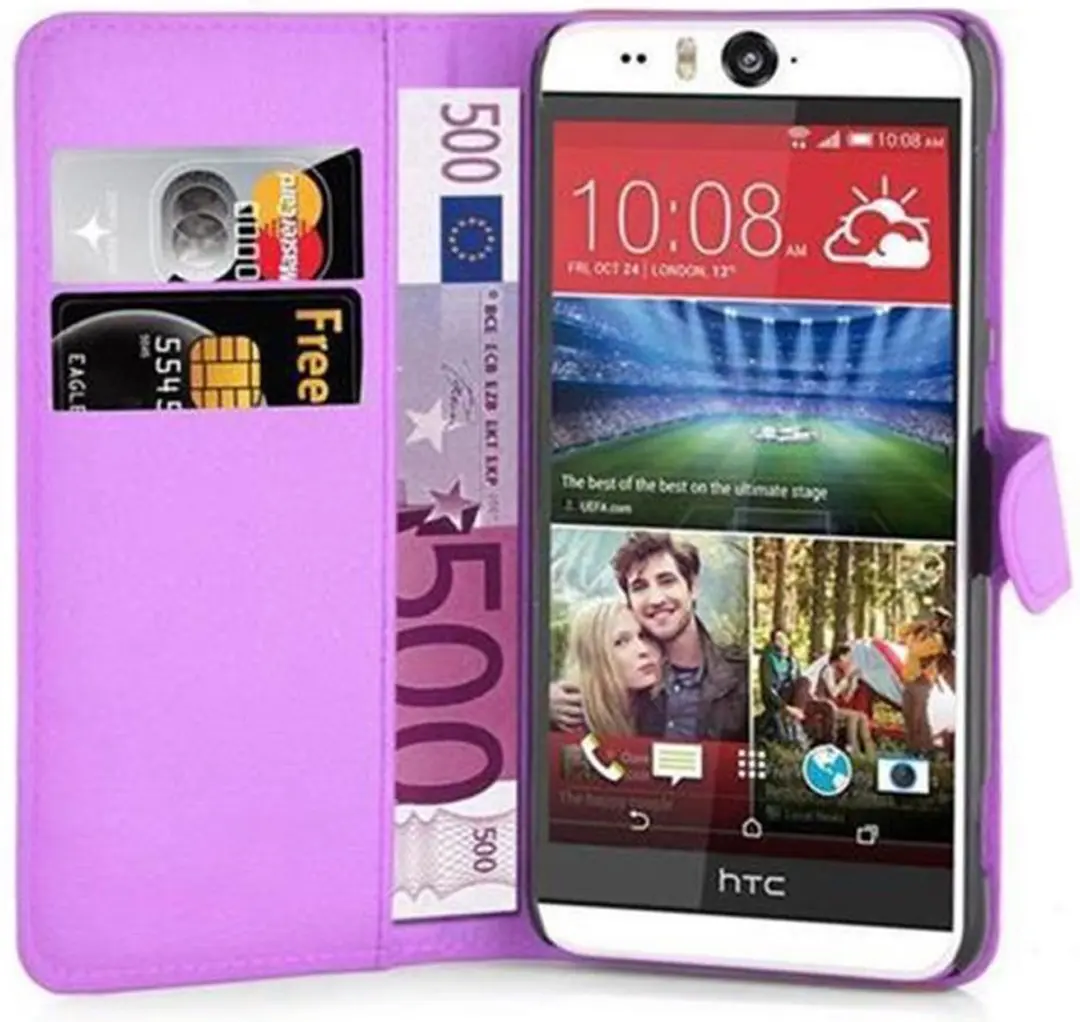 Cadorabo Hoesje geschikt voor HTC Desire EYE in MANGAAN PAARS