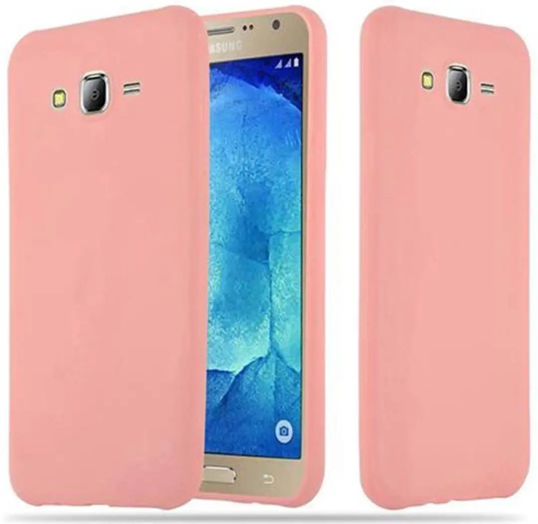 Cadorabo Hoesje geschikt voor Samsung Galaxy J7 2015 in CANDY ROZE