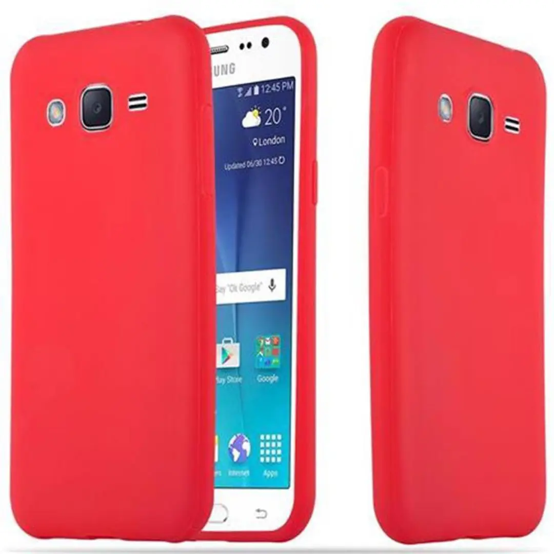Cadorabo Hoesje geschikt voor Samsung Galaxy J2 2015 in CANDY ROOD