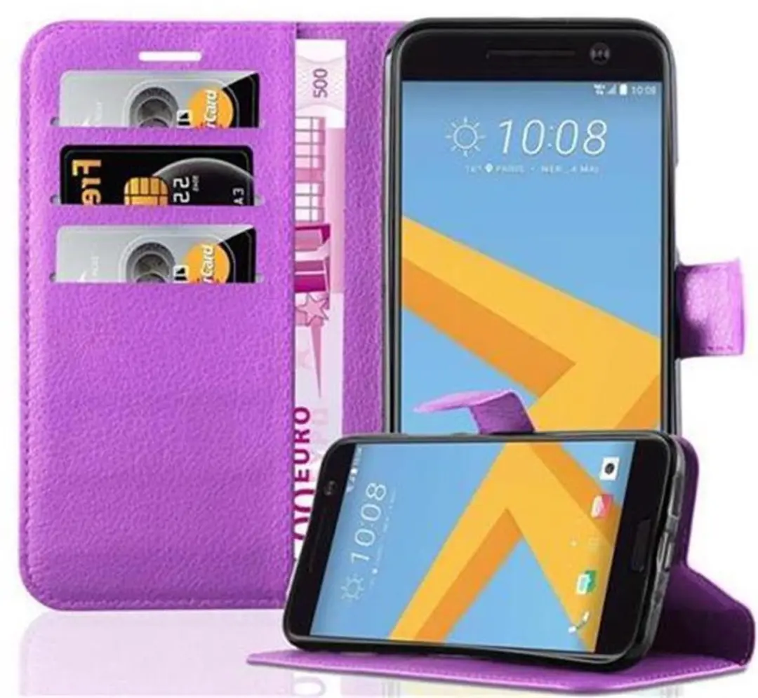 Cadorabo Hoesje geschikt voor HTC ONE M10 in MANGAAN PAARS