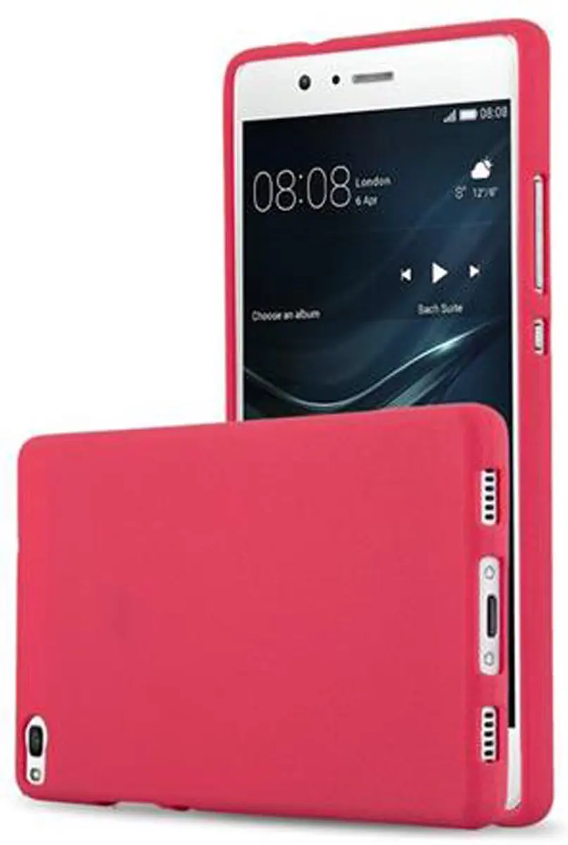 Cadorabo Hoesje geschikt voor Huawei P8 in FROST ROOD