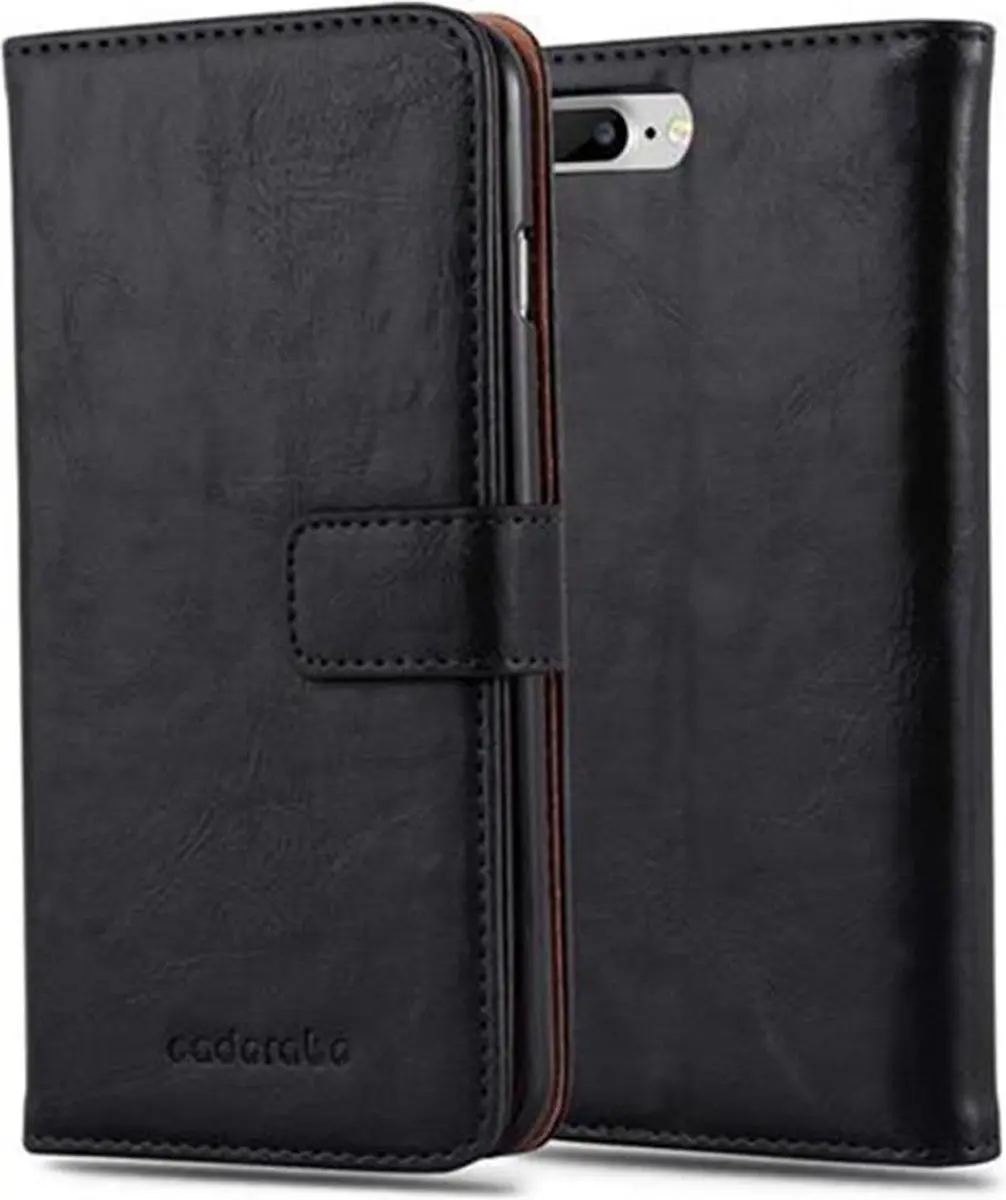 Cadorabo Hoesje geschikt voor Apple iPhone 7 PLUS / 7S PLUS / 8 PLUS in ZWART GR