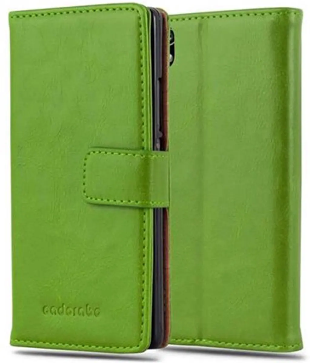 Cadorabo Hoesje geschikt voor Huawei ASCEND P7 in GRAS GROEN