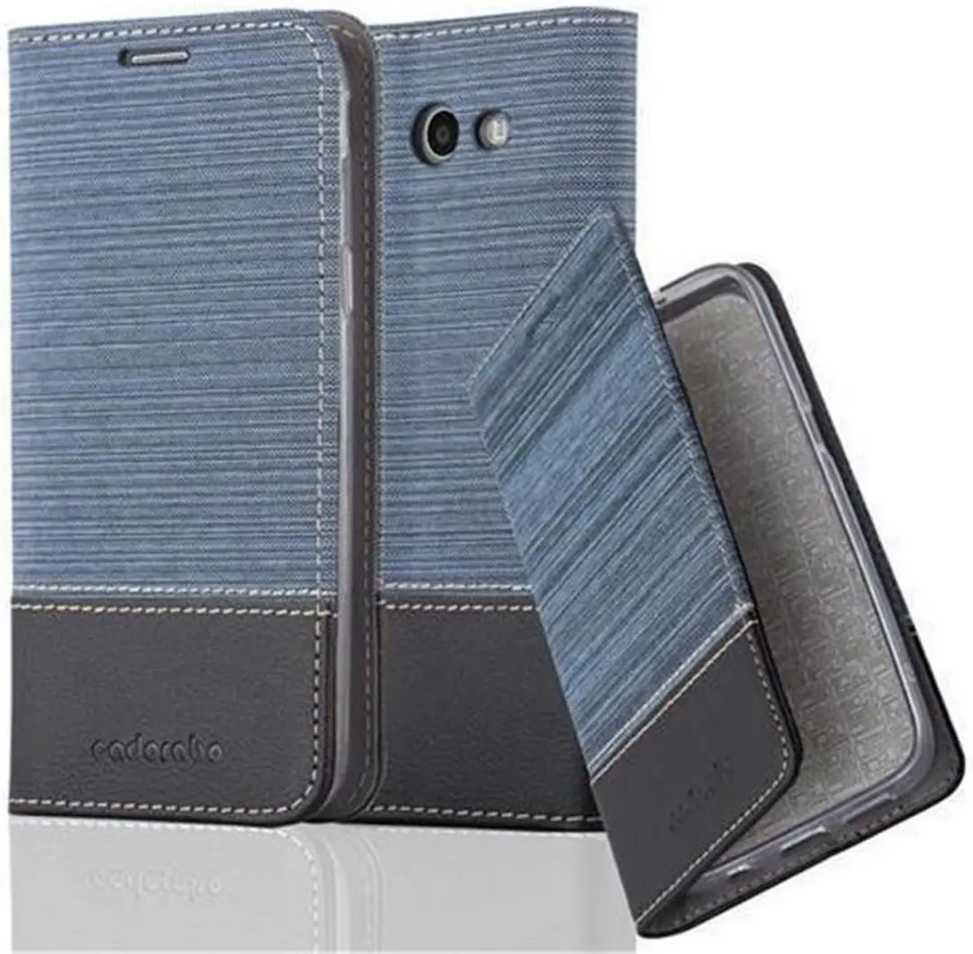 Cadorabo Hoesje geschikt voor Samsung Galaxy J7 2017 US Version in DONKERBLAUW Z