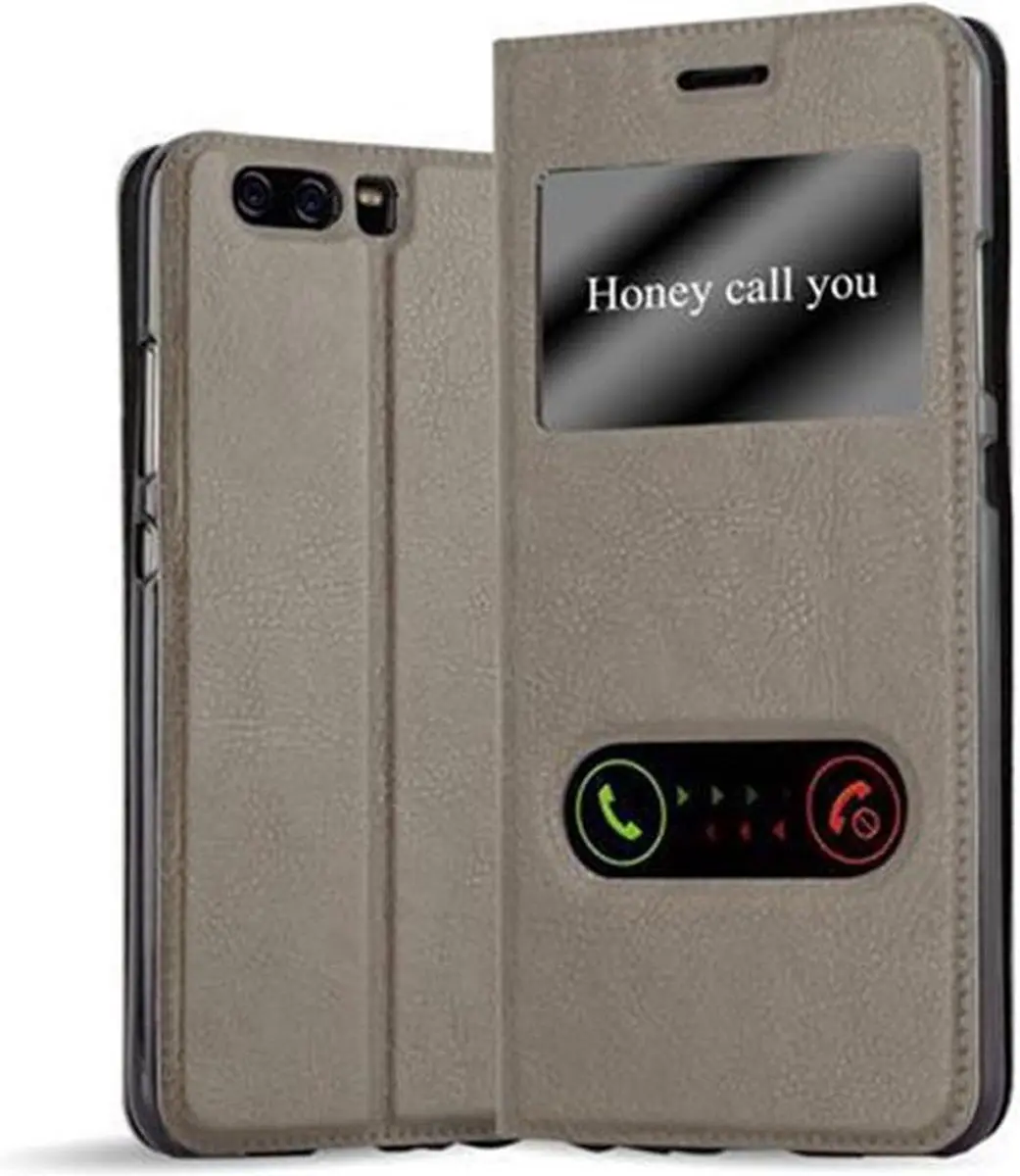 Cadorabo Hoesje geschikt voor Huawei P10 in STEEN BRUIN