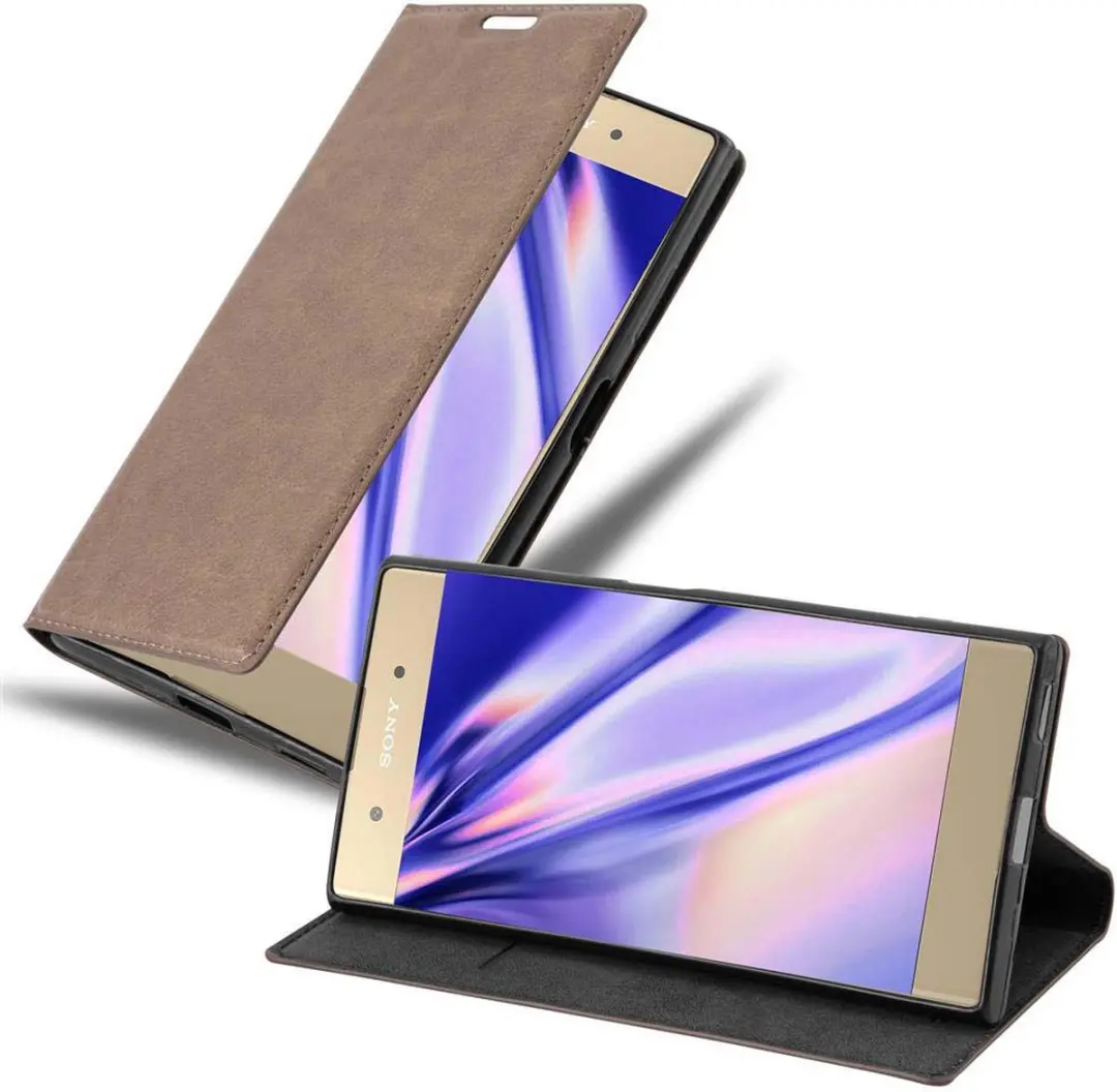 Cadorabo Hoesje geschikt voor Sony Xperia XA1 PLUS in KOFFIE BRUIN
