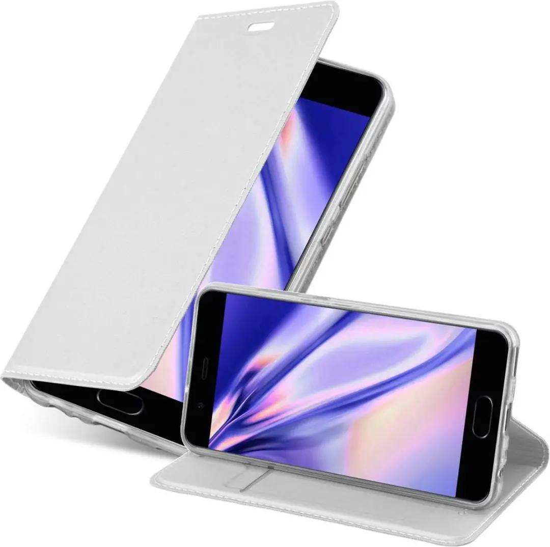 Cadorabo Hoesje geschikt voor Huawei P10 in CLASSY ZILVER