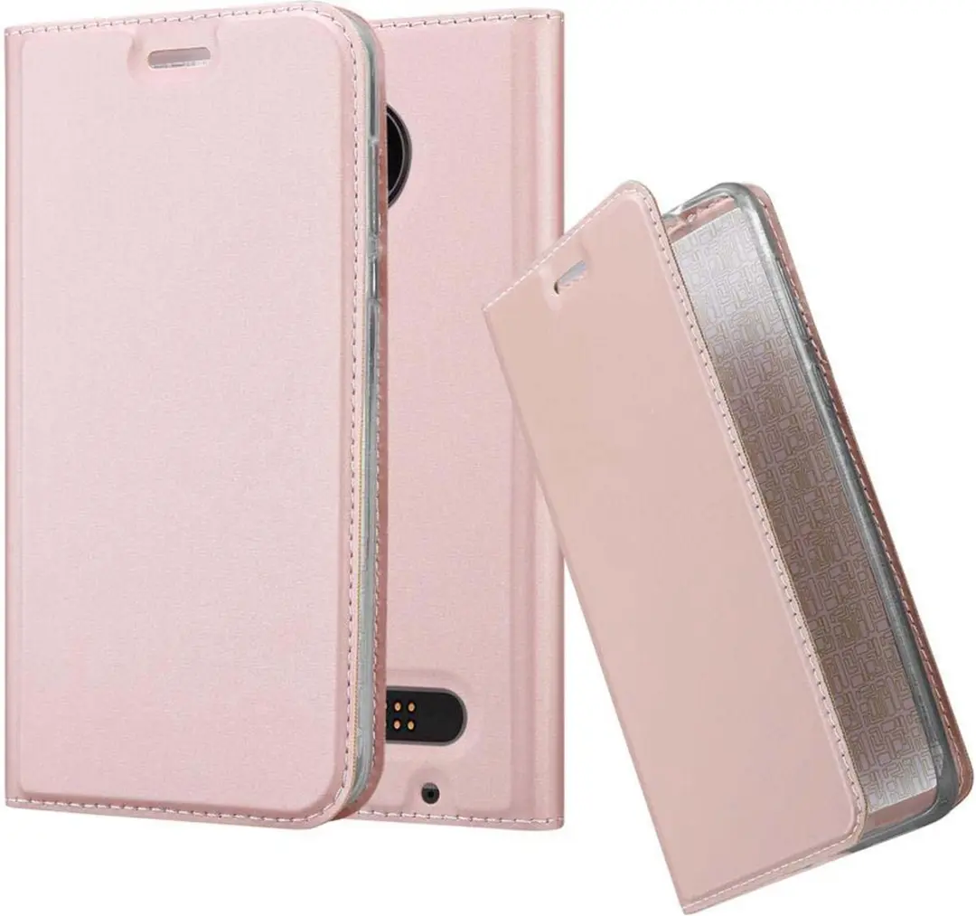 Cadorabo Hoesje geschikt voor Motorola MOTO Z2 PLAY / Z2 FORCE in CLASSY ROSE GO