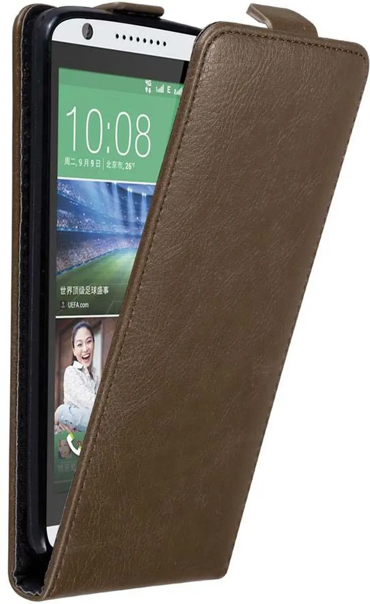 Cadorabo Hoesje geschikt voor HTC Desire 820 in KOFFIE BRUIN