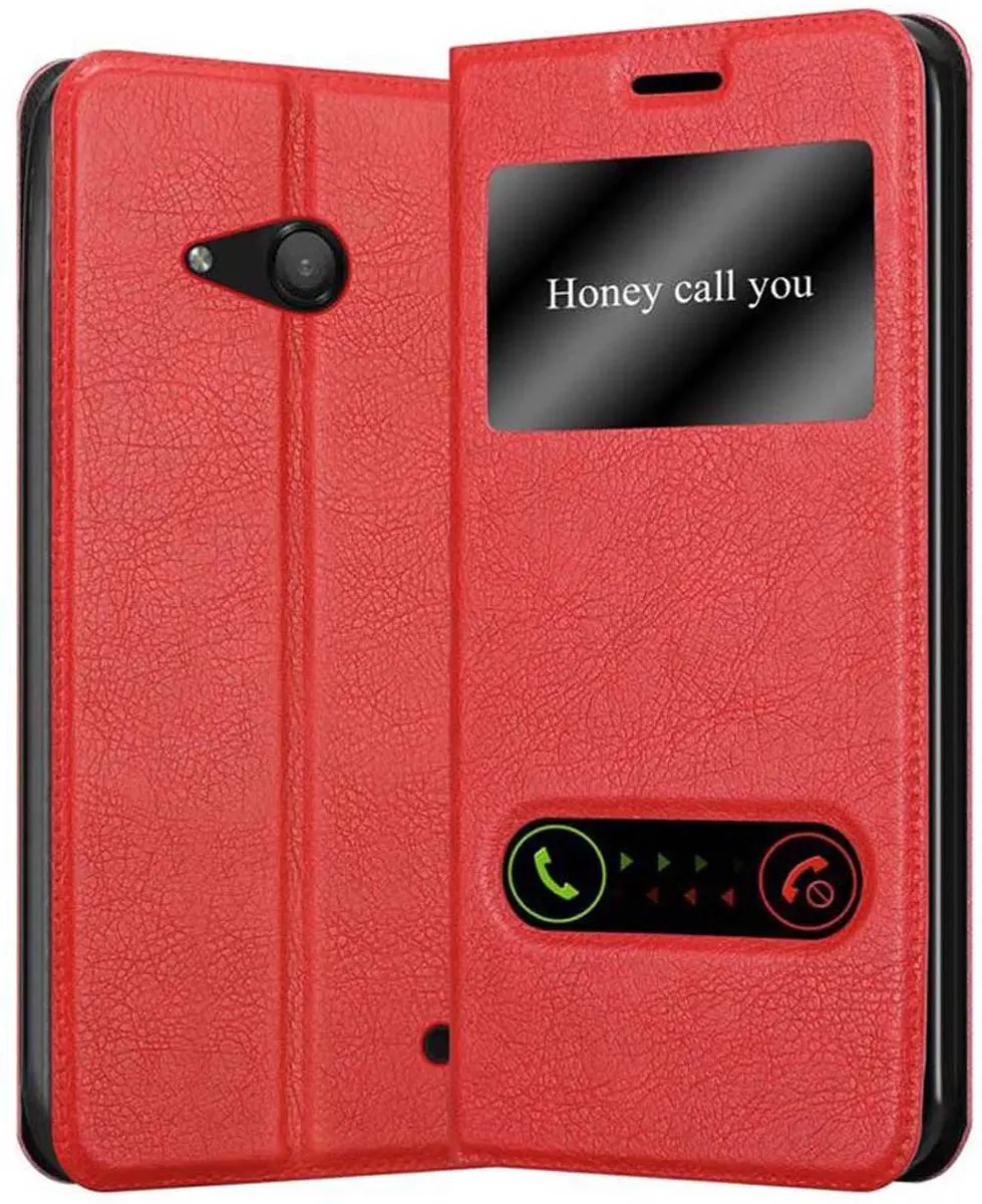 Cadorabo Hoesje geschikt voor Nokia Lumia 550 in SAFRAN ROOD