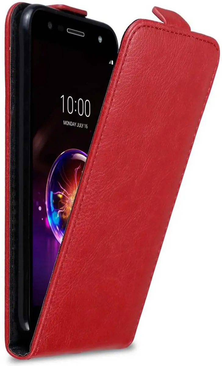 Cadorabo Hoesje geschikt voor LG X POWER 3 in APPEL ROOD