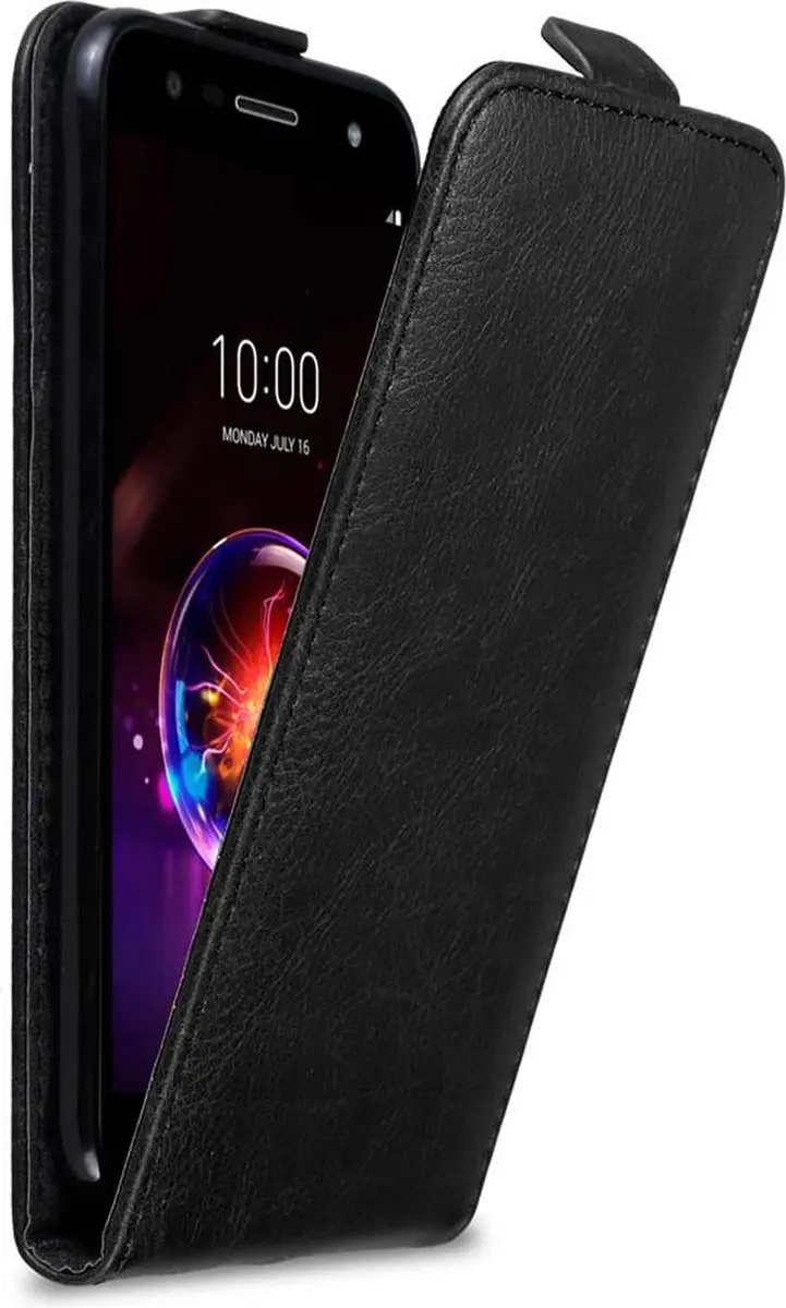 Cadorabo Hoesje geschikt voor LG X POWER 3 in ZWARTE NACHT