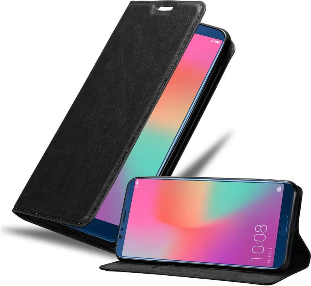 Cadorabo Hoesje geschikt voor Honor 10 LITE / Huawei P SMART 2019 in ZWARTE NACH