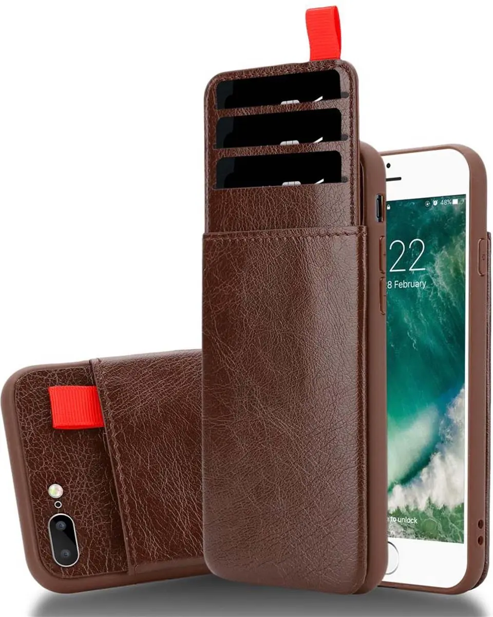 Cadorabo Hoesje geschikt voor Apple iPhone 7 PLUS / 7S PLUS / 8 PLUS in EIKEN BR