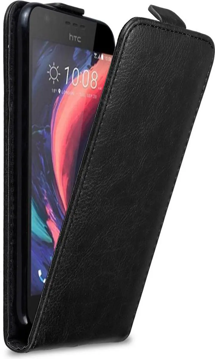Cadorabo Hoesje geschikt voor HTC Desire 10 LIFESTYLE / Desire 825 in ZWARTE NAC