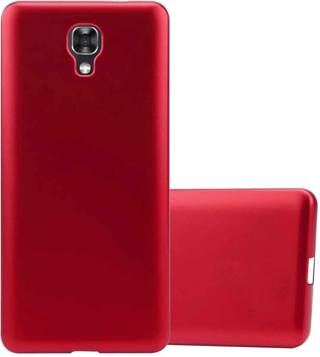 Cadorabo Hoesje geschikt voor LG X SCREEN in METALLIC ROOD