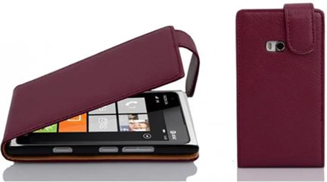 Cadorabo Hoesje geschikt voor Nokia Lumia 900 in BORDEAUX PAARS