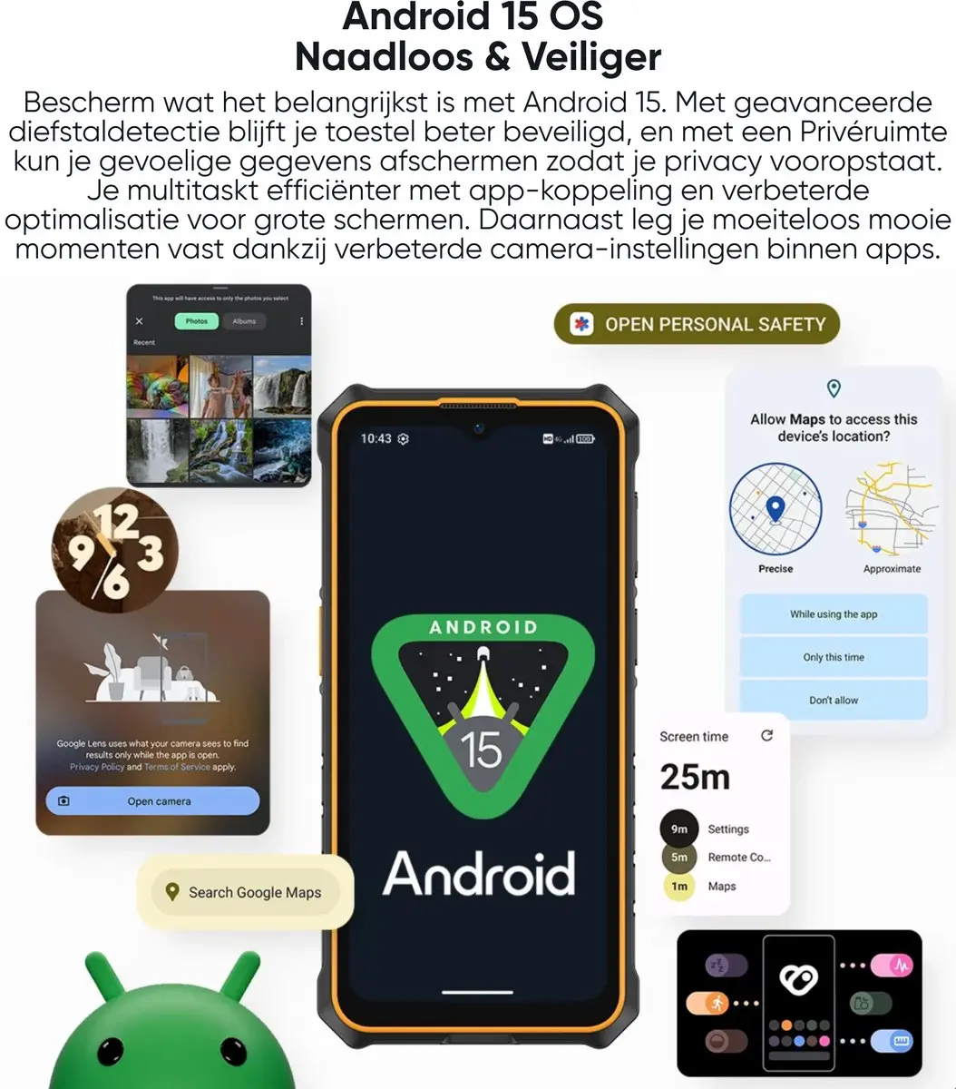 Ulefone RugKing 3 Pro Smartphone - 128GB - Zwart - afbeelding 6 van 6