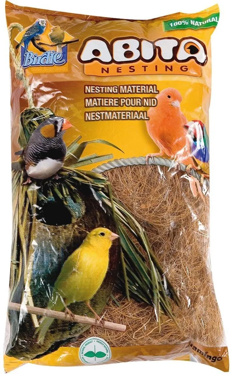 Flamingo Nestmateriaal Kokosvezels 300g - Bruin