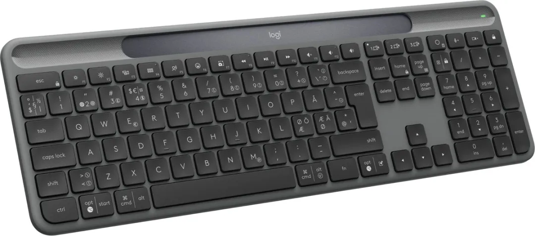 Logitech Signature Slim Solar+ K980 Toetsenbord - QWERTY ISO - Graphite