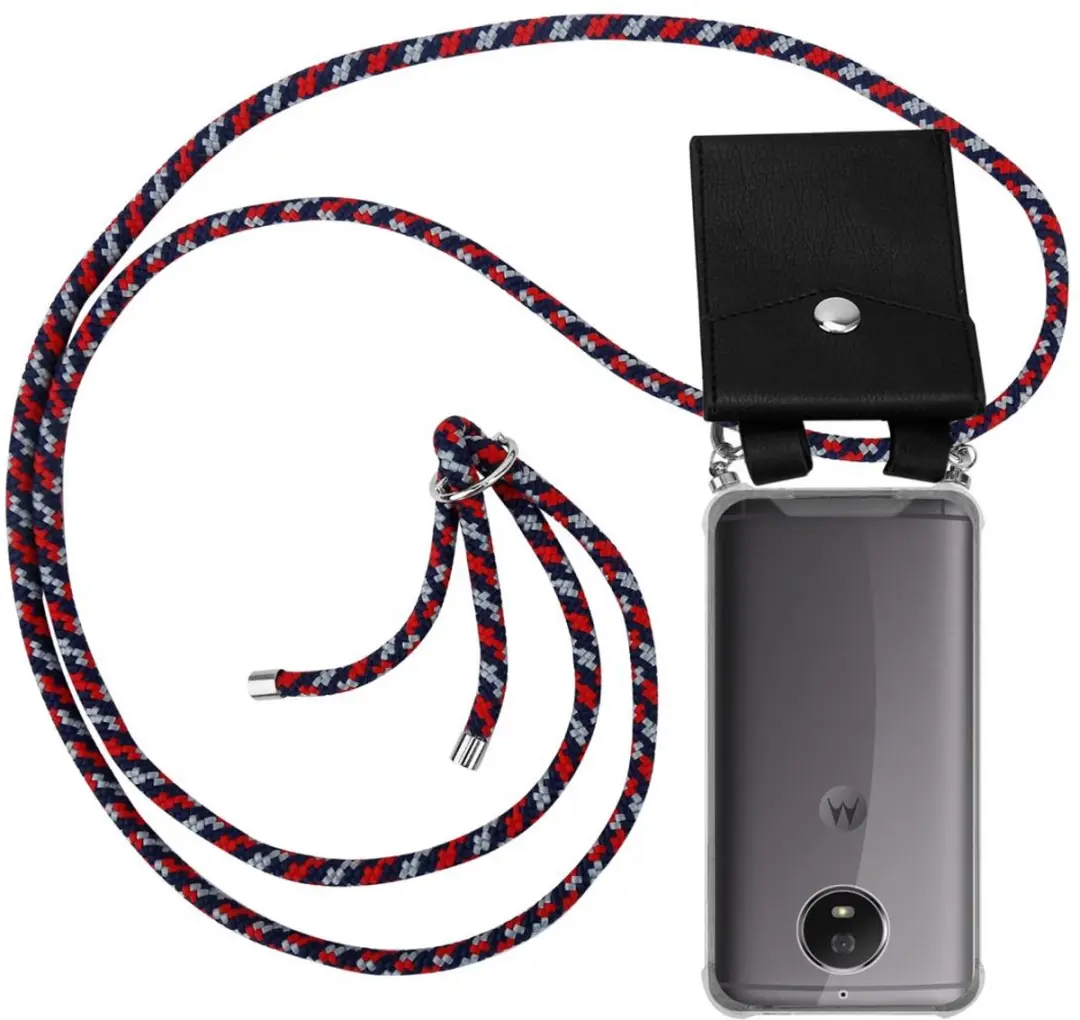 Cadorabo Hoesje geschikt voor Motorola MOTO G5S in ROOD BLAUW WIT
