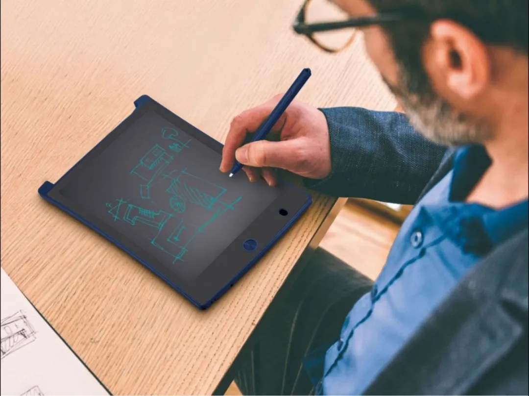 SILVERCREST LCD-schrijfbord Blauw 8,5" - 2 Magneten