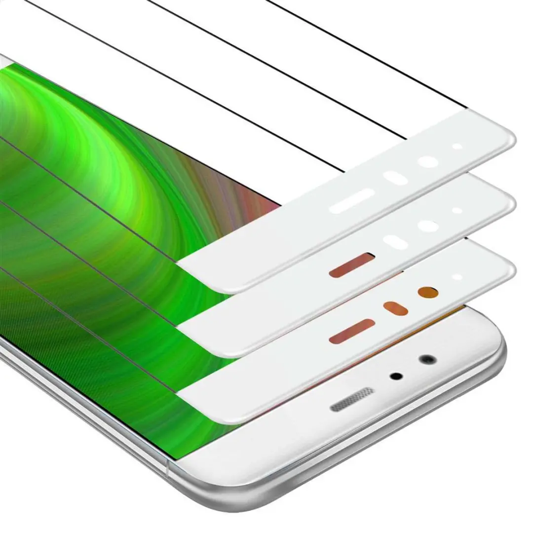 Cadorabo 3x Screenprotector geschikt voor Huawei P9 Volledig scherm pantserfolie