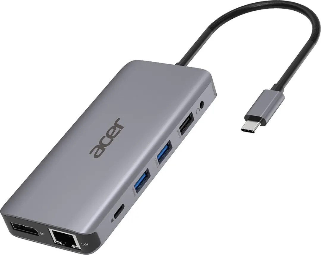 Acer 12-in-1 HP.DSCAB.009 Docking Station - 4K HDMI - Zilver