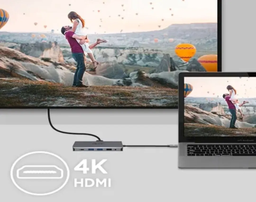 Acer 12-in-1 HP.DSCAB.009 Docking Station - 4K HDMI - Zilver
