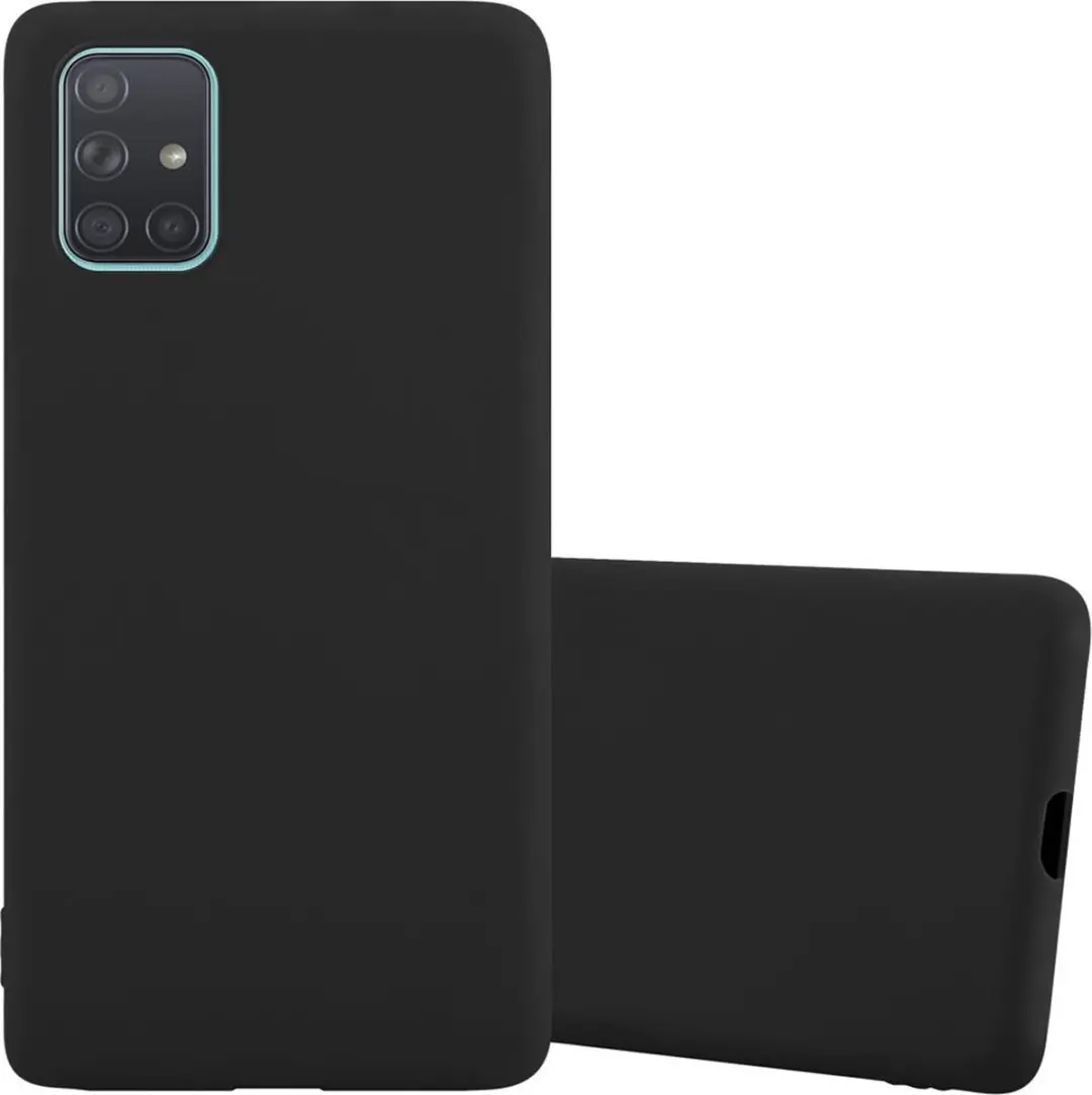 Cadorabo Hoesje geschikt voor Samsung Galaxy A71 5G in CANDY ZWART