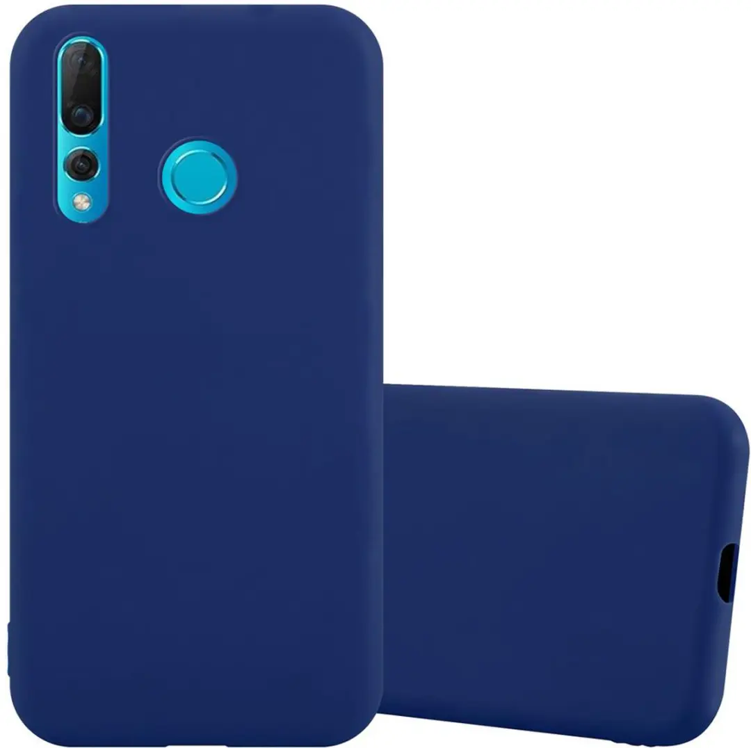 Cadorabo Hoesje geschikt voor Huawei NOVA 4 in CANDY DONKER BLAUW