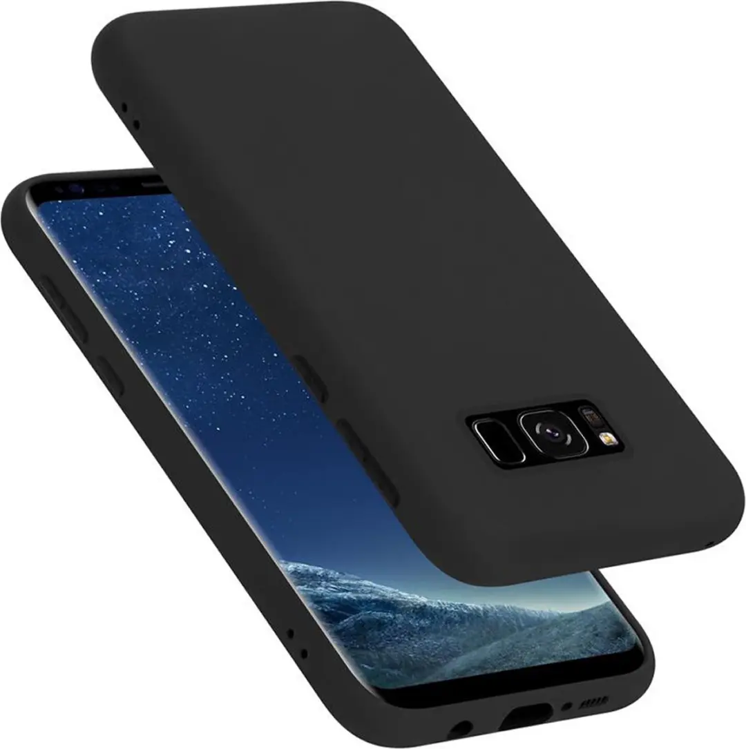 Cadorabo Hoesje geschikt voor Samsung Galaxy S8 PLUS in LIQUID ZWART