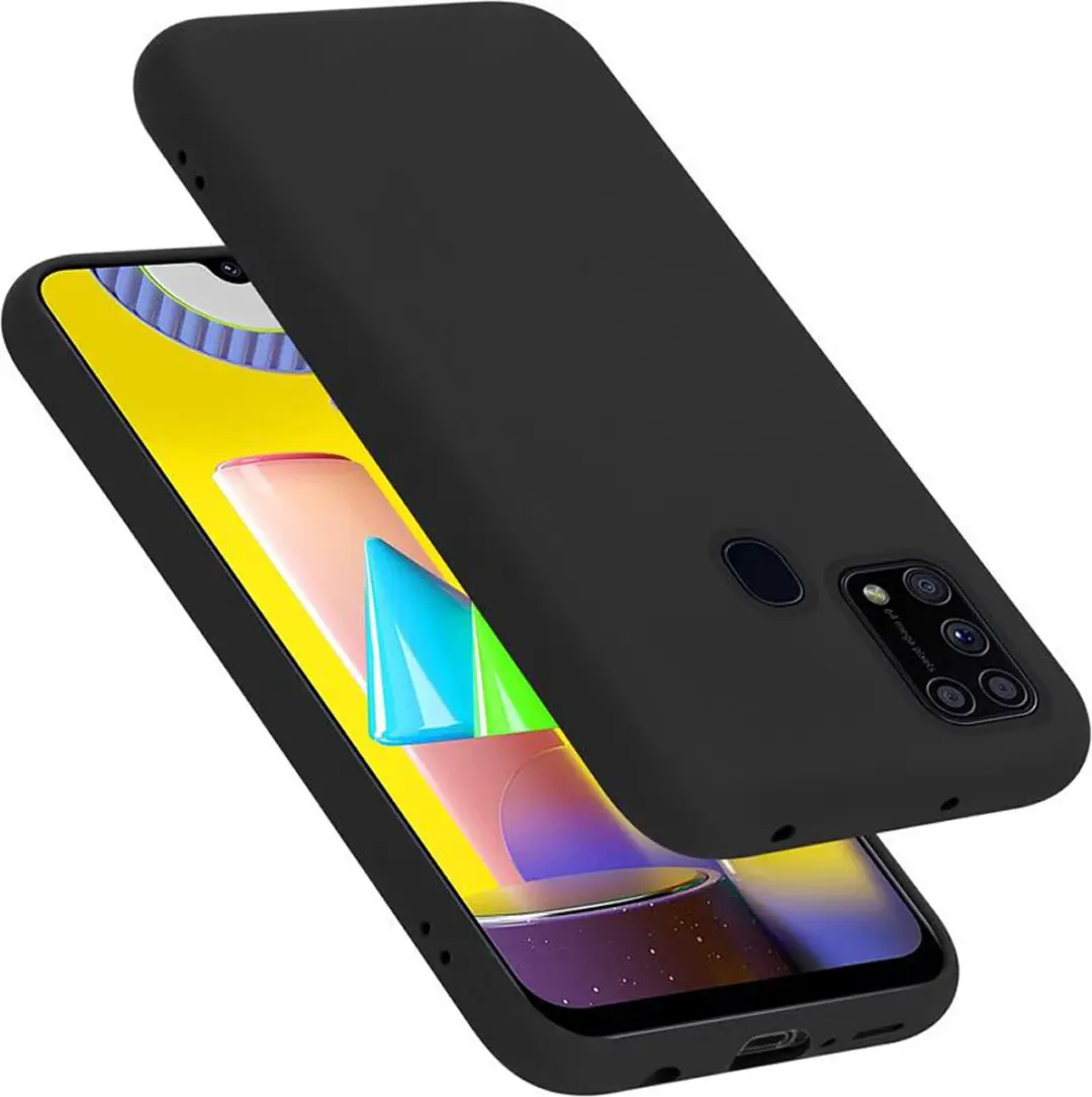Cadorabo Hoesje geschikt voor Samsung Galaxy M31 in LIQUID ZWART