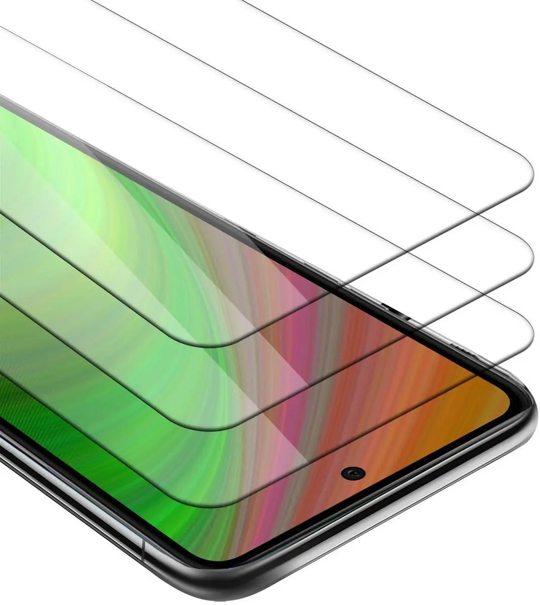 Cadorabo 3x Screenprotector geschikt voor Samsung Galaxy S21 5G