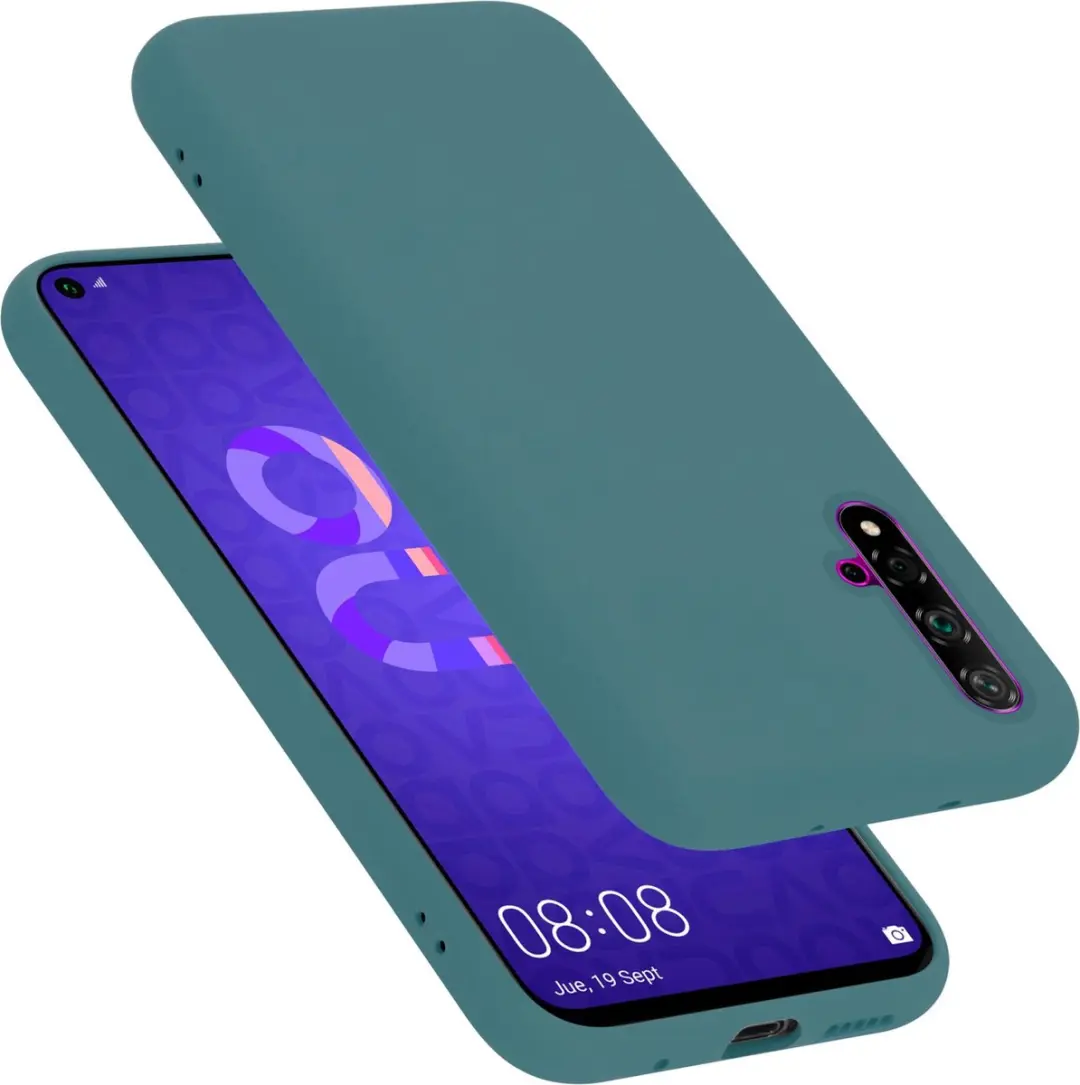 Cadorabo Hoesje geschikt voor Honor 20 / 20S / Huawei NOVA 5T in LIQUID GROEN