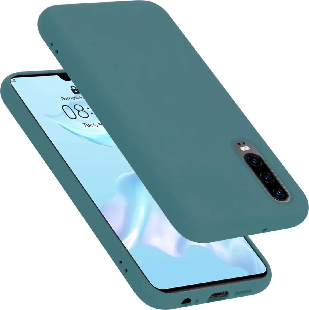 Cadorabo Hoesje geschikt voor Huawei P30 in LIQUID GROEN