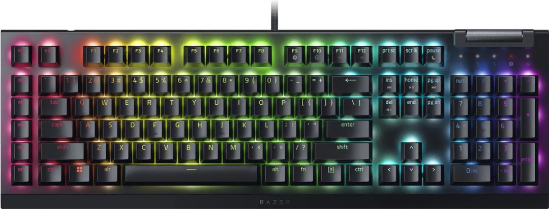Razer BlackWidow V4 X RZ03-04700100-R3M1 Gaming Toetsenbord - Green Switch - Zwart
