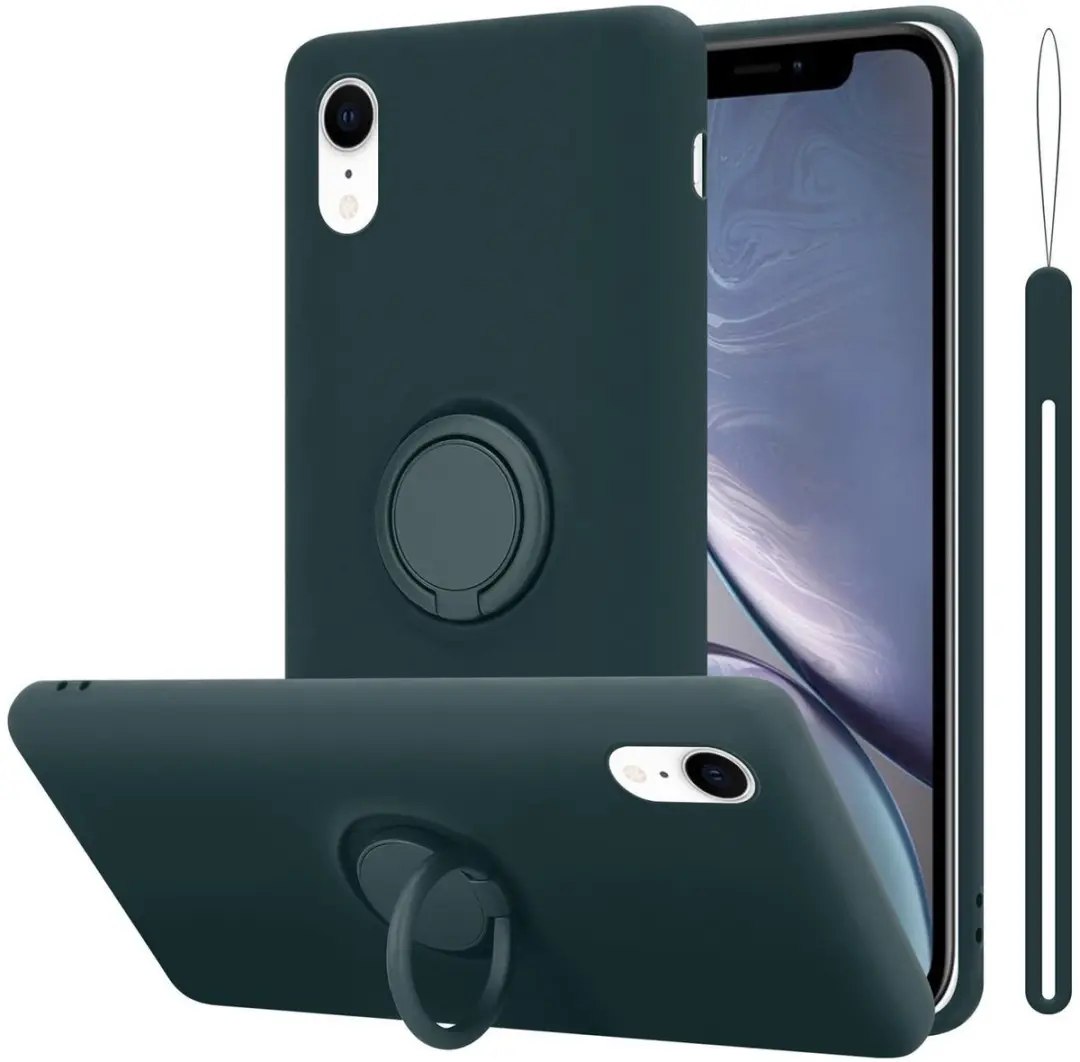 Cadorabo Hoesje geschikt voor Apple iPhone XR in LIQUID GROEN