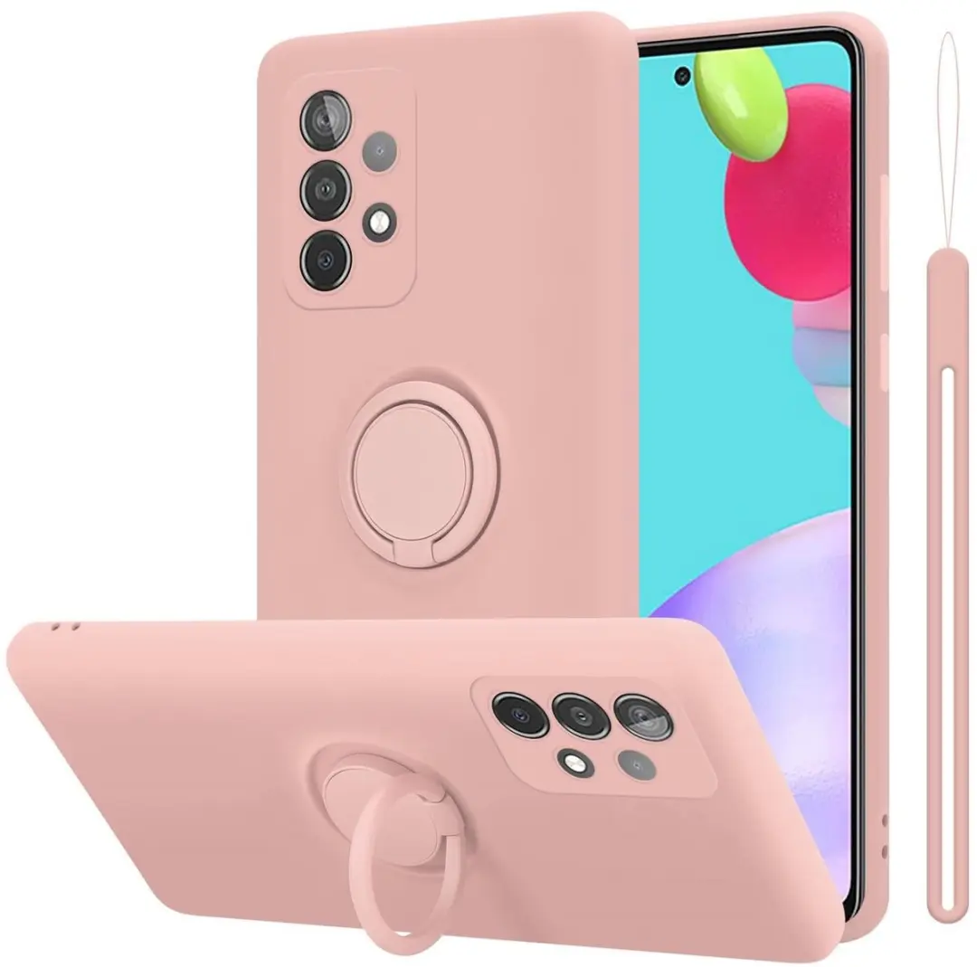 Cadorabo Hoesje geschikt voor Samsung Galaxy A52 (4G / 5G) / A52s in LIQUID ROZE