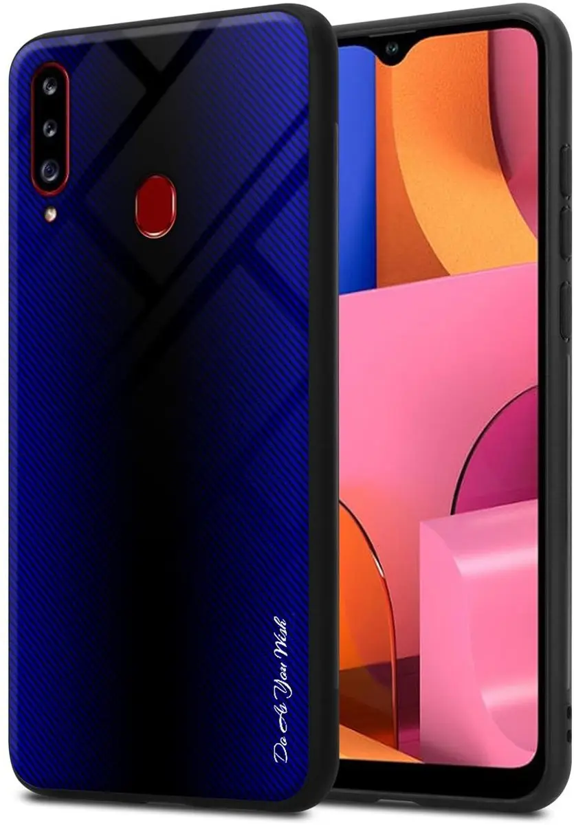 Cadorabo Hoesje geschikt voor Samsung Galaxy A20s in KOBALT PAARS