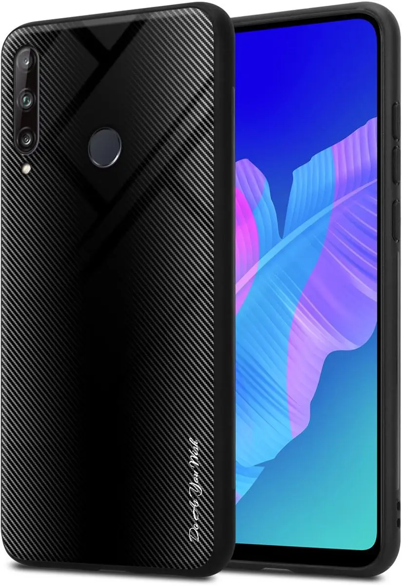Cadorabo Hoesje geschikt voor Huawei P40 LITE E in OPAAL ZWART