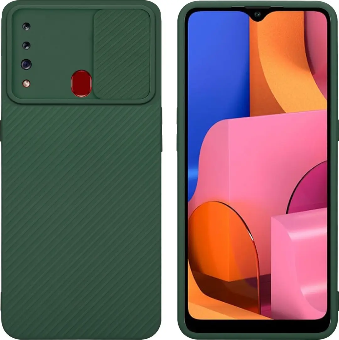 Cadorabo Hoesje geschikt voor Samsung Galaxy A20s in Bonbon Groen