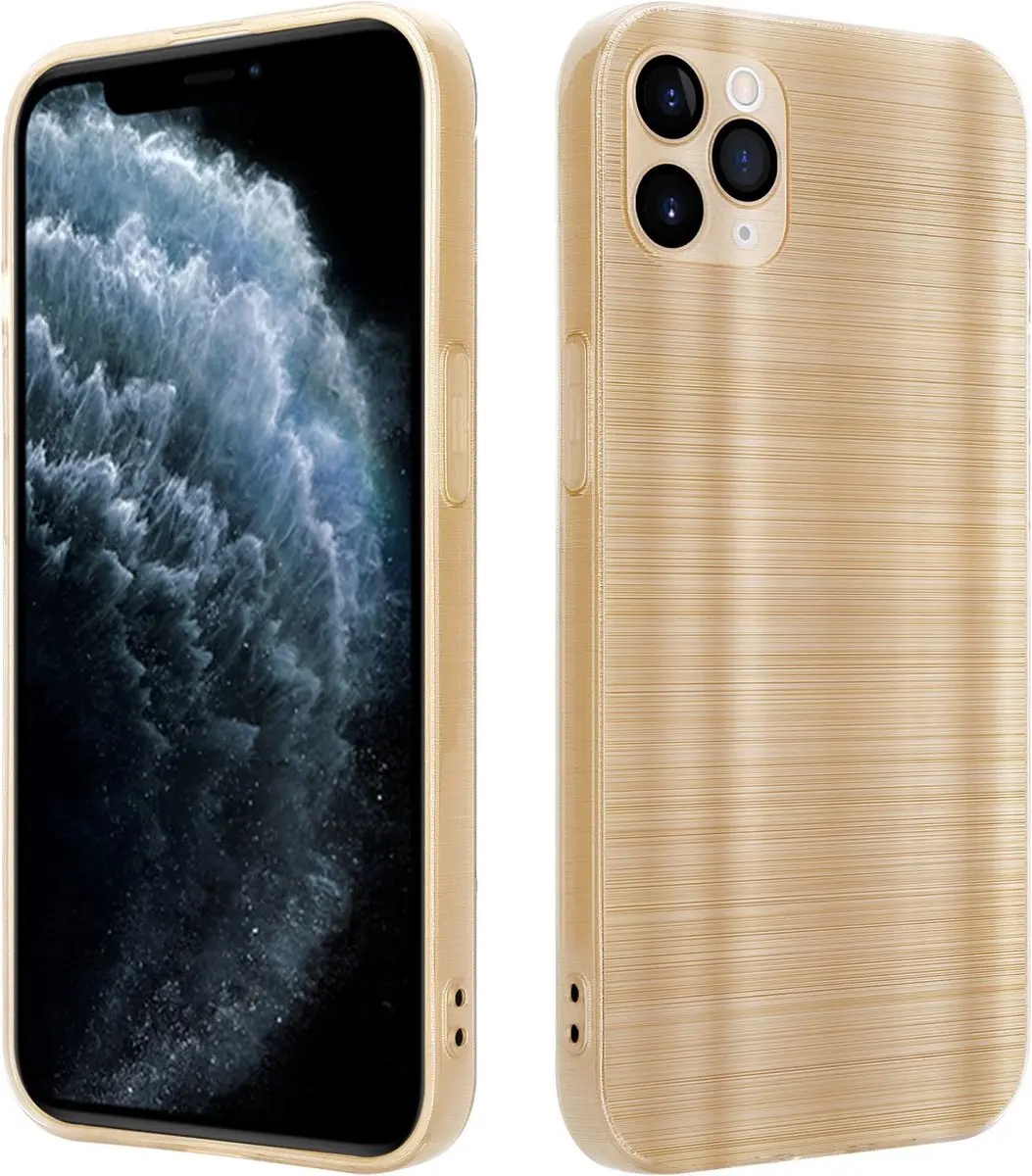 Cadorabo Hoesje geschikt voor Apple iPhone 11 PRO MAX in Brushed Goud