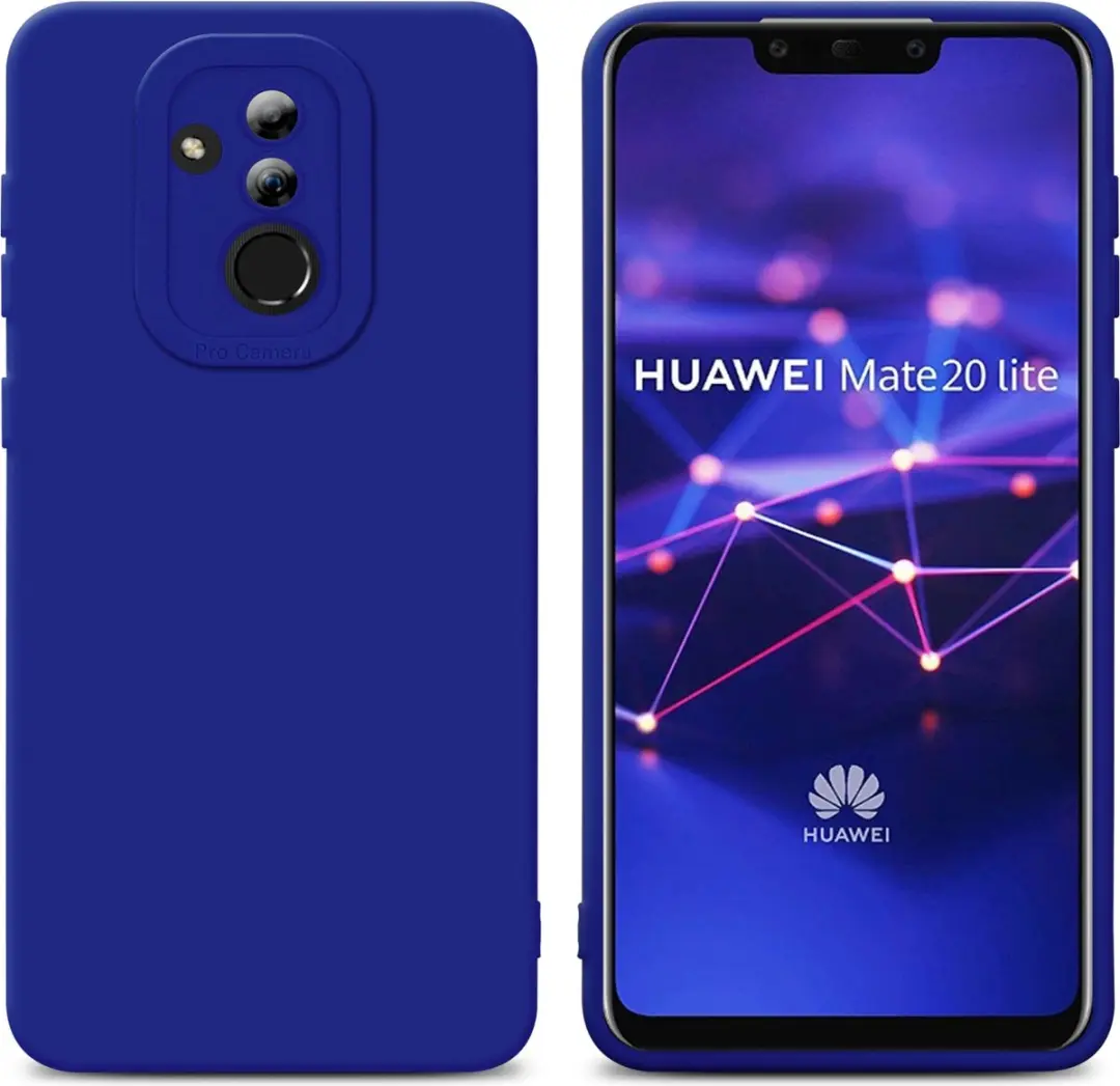 Cadorabo Hoesje geschikt voor Huawei MATE 20 LITE in FLUID BLAUW