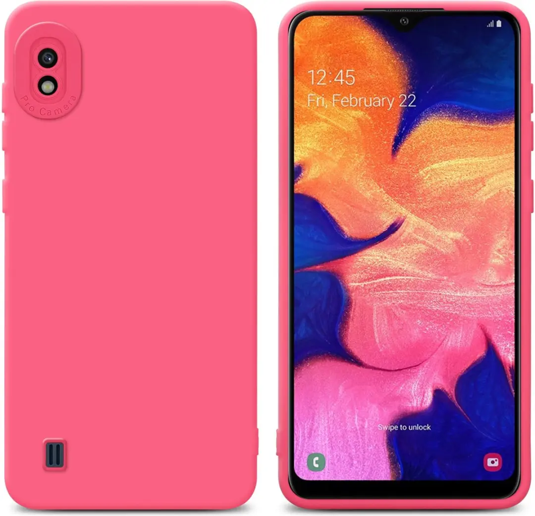 Cadorabo Hoesje geschikt voor Samsung Galaxy A10 in FLUID ROOD