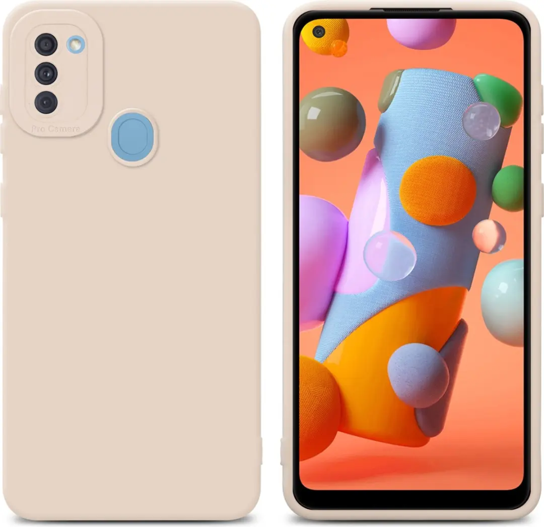 Cadorabo Hoesje geschikt voor Samsung Galaxy A11 / M11 in FLUID CREAM
